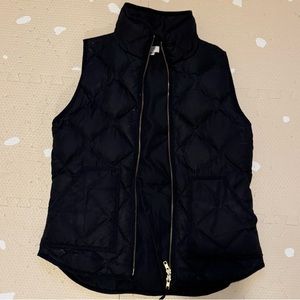 J. Crew Women's Black Quilted Down Vest